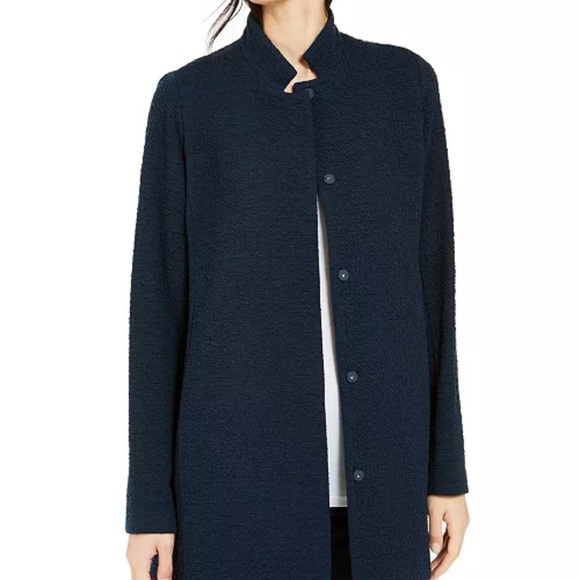 Eileen Fisher Organic Stand-Collar Jacket size Medium - Picture 1 of 16